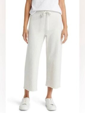 FRANK & EILEEN Catherine Cropped Wide  Leg Favorite Sweatpants Gray Size S
